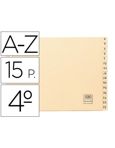 Indice alfabetico elba clasificador...