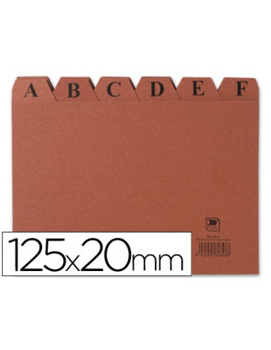 Indice fichero carton nº4 125x200 mm