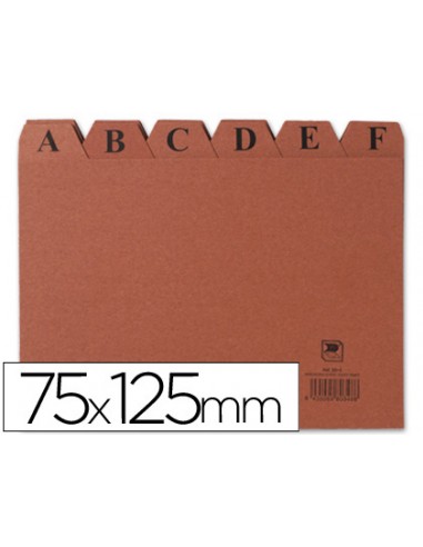 Indice fichero carton nº2 75x125 mm