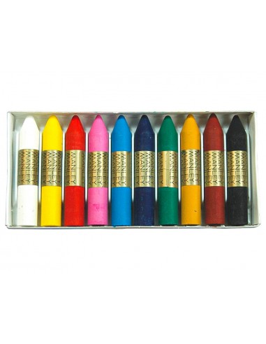 Lapices cera manley caja de 10...