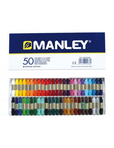 Lapices cera manley caja de 50...