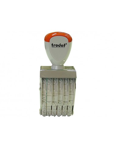 Numerador trodat manual con 6 bandas...