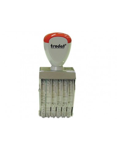 Numerador trodat manual con 6 bandas...