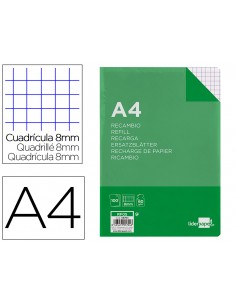 Recambio liderpapel a4 100...