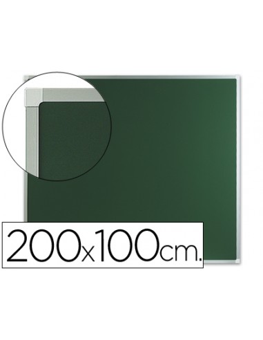 Pizarra verde q-connect mural marco...