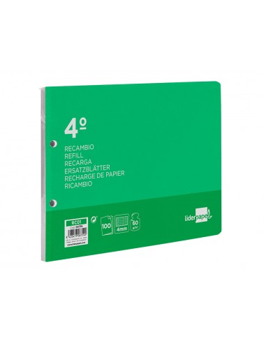 Recambio liderpapel cuarto apaisado...