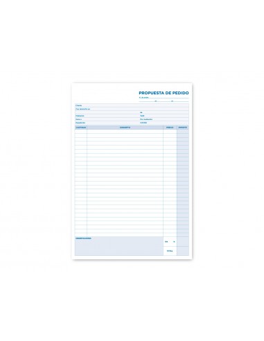Talonario liderpapel pedidos folio...