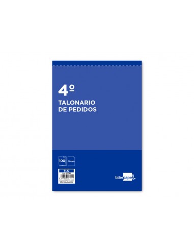 Talonario liderpapel pedidos cuarto...