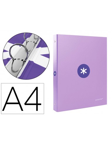 Carpeta antartik a4 forrada 4 anillas...