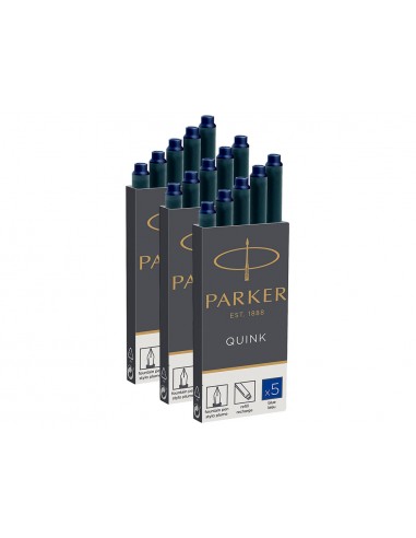 Tinta estilografica parker negra caja...