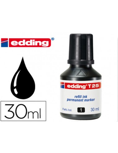 Tinta rotulador edding t-25 negro...