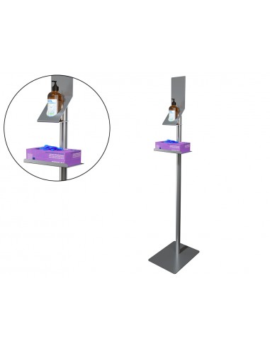 Soporte de suelo dispensador de gel y...