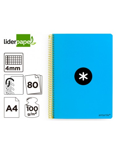 Cuaderno espiral a4 antartik tapa...