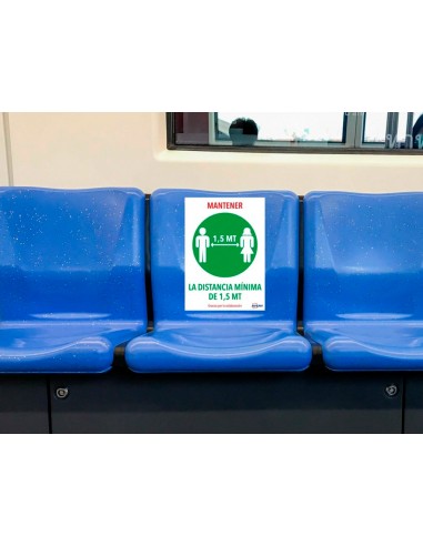 Señal adhesiva avery mantener...