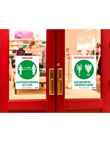 Señal adhesiva avery mantener...