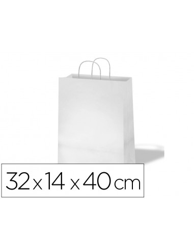 Bolsa kraft basika celulosa blanco 90...