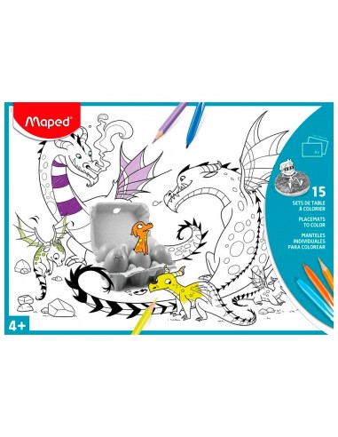 Mantel para colorear maped individual...