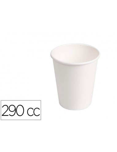 Vaso de carton biodegradable blanco...