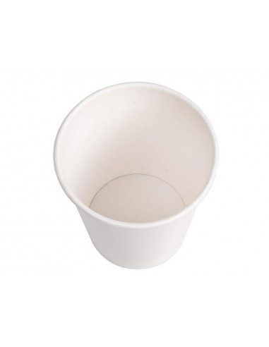 Vaso de carton biodegradable blanco...