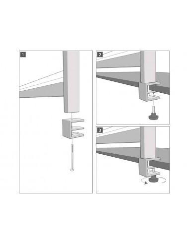 Abrazadera nobo para pantalla...