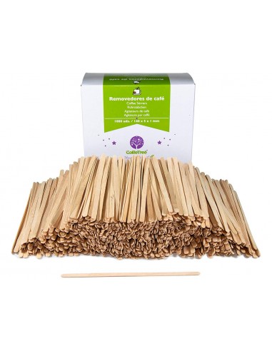 Paletina agitadora de madera 14 cm...