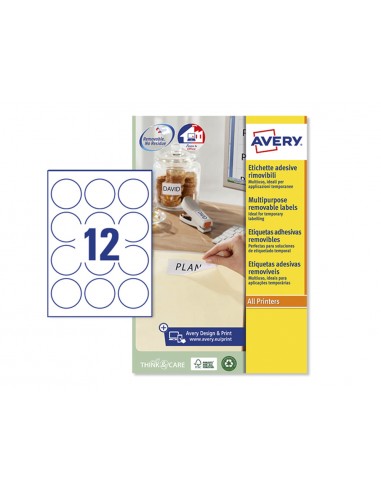 Etiqueta adhesiva avery blanca...