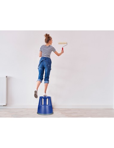 Taburete q-connect ruedas retractiles...