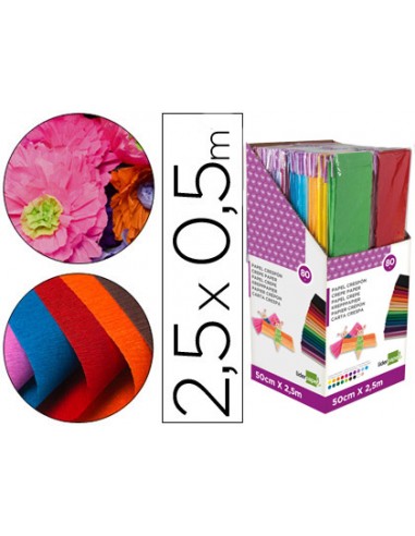 Papel crespon liderpapel 0.50 x 2.50...