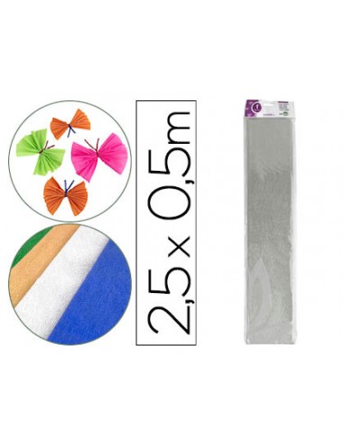 Papel crespon liderpapel 50 cm x 2.5m...