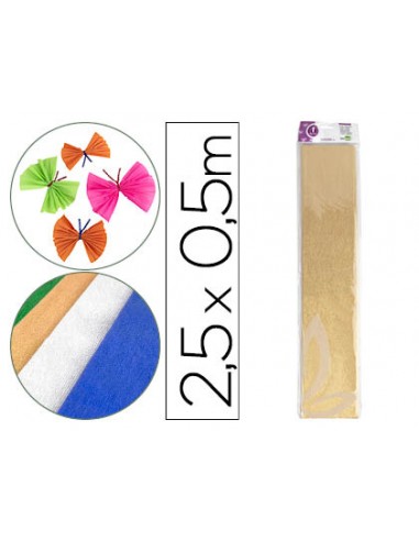 Papel crespon liderpapel 50 cm x 2.5m...