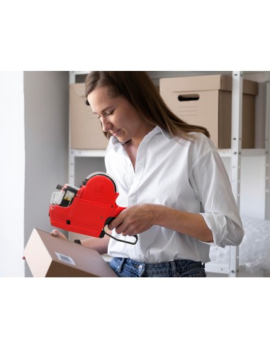 Etiquetadora q-connect 2 rodillo 10...