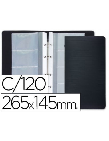 Tarjetero liderpapel 4 anillas 15...