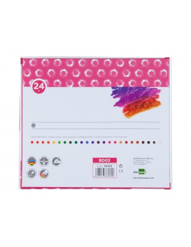 Lapices cera semi blanda lider papel...