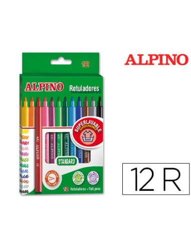 Rotulador alpino standard caja de 12...