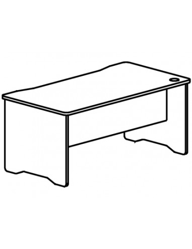 Mesa oficina rocada serie work 140x80...