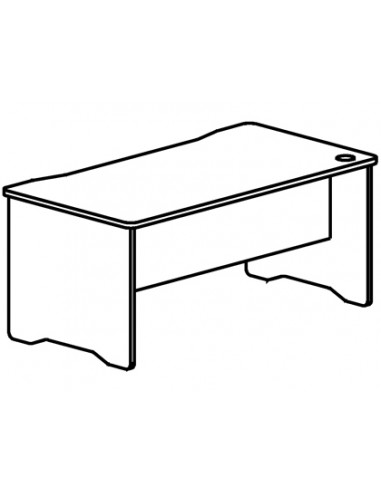 Mesa oficina rocada serie work 200x80...