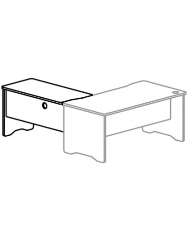 Ala para mesa rocada serie work...