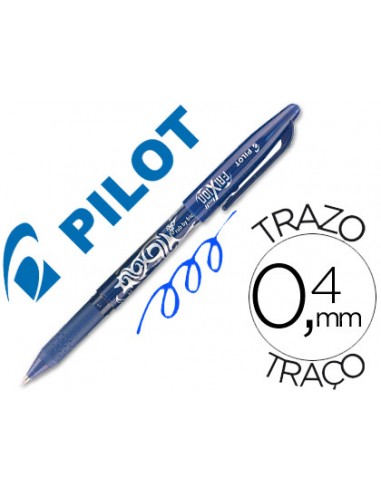 Boligrafo pilot frixion borrable azul