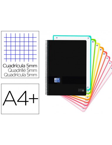 Cuaderno espiral oxford ebook 8 tapa...