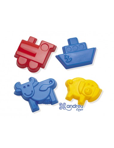 Juego dantoy moldes arena 4 modelos...