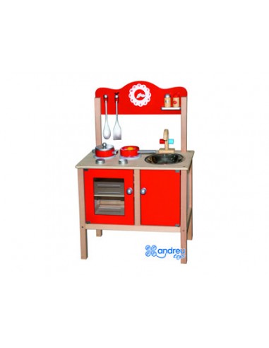 Juego andreutoys cocina madera con...