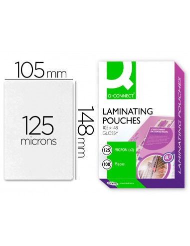 Bolsa de plastificar q-connect 105 x...