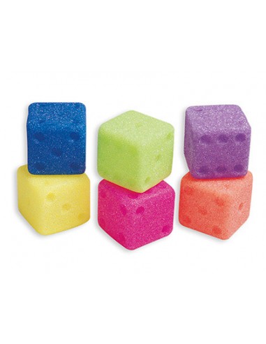 Dados amaya en goma eva con cascabel...