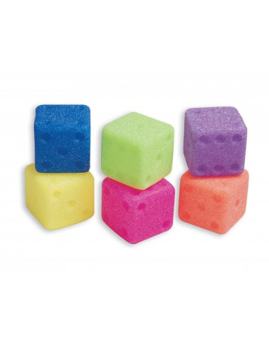 Dados amaya en goma eva con cascabel...