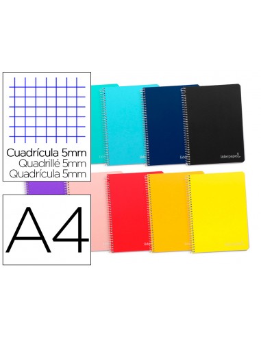 Cuaderno espiral liderpapel a4 micro...