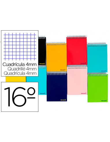 Cuaderno espiral liderpapel bolsillo...