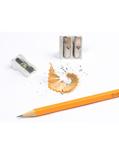 Sacapuntas q-connect metalico 1 uso cuña