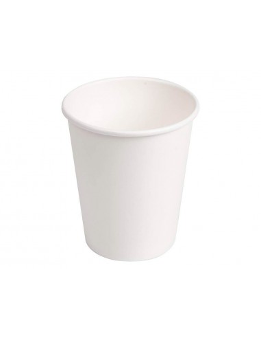 Vaso de carton biodegradable blanco...