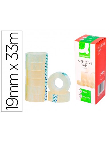 Cinta adhesiva q-connect transparente...