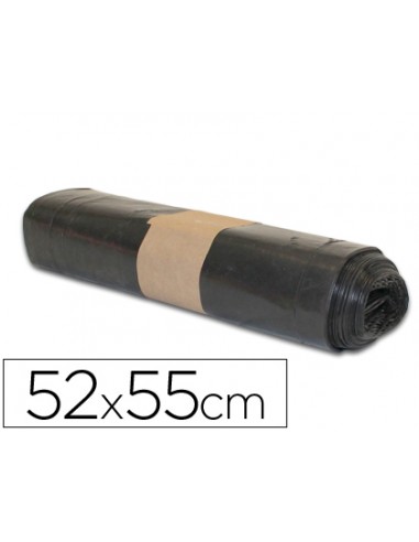 Bolsa basura domestica negra 52x55cm...